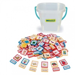Klocki puzzle Nauka Języka 150el. Niemiecki Słownik WADER 41671-100248