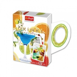 Karty do gry 55szt. "Black-Jack" Drinki-100669