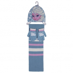 Komplet: czapka jesienna / zimowa, rękawiczki i szalik Frozen x 2 szt.-103555
