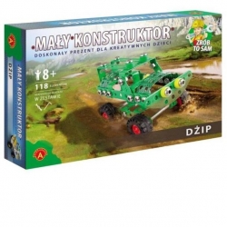 MAŁY KONSTRUKTOR KOLOROWY-JEEP ALEX-104007